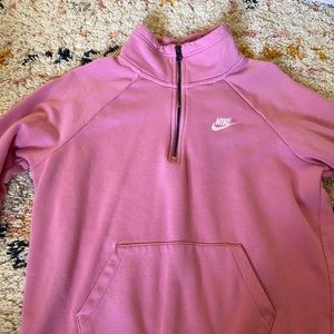 Nike Pink Half Zip Hoodie